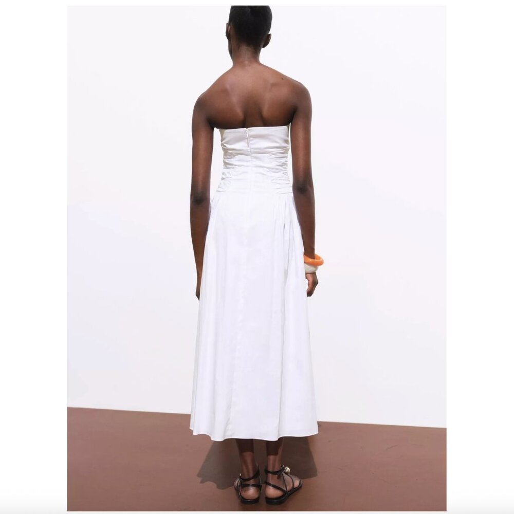 Mango Strapless Midi Dress - Picture 11 of 11